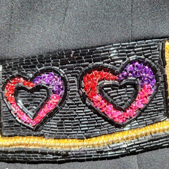 ESCADA vintage Blazer with beaded hearts  SZ 36 - Picture 5 of 5